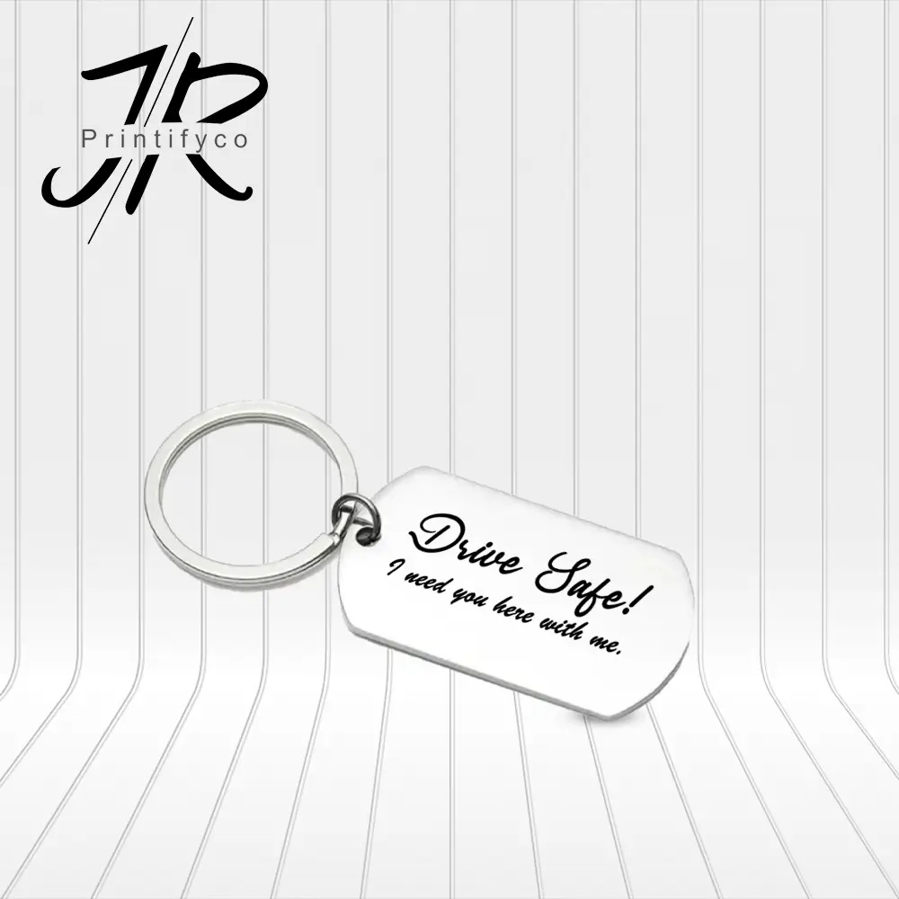 Engraved Drive Safe Keychain
