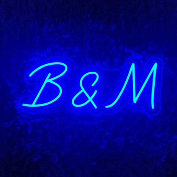 Couple Initial Neon Sign