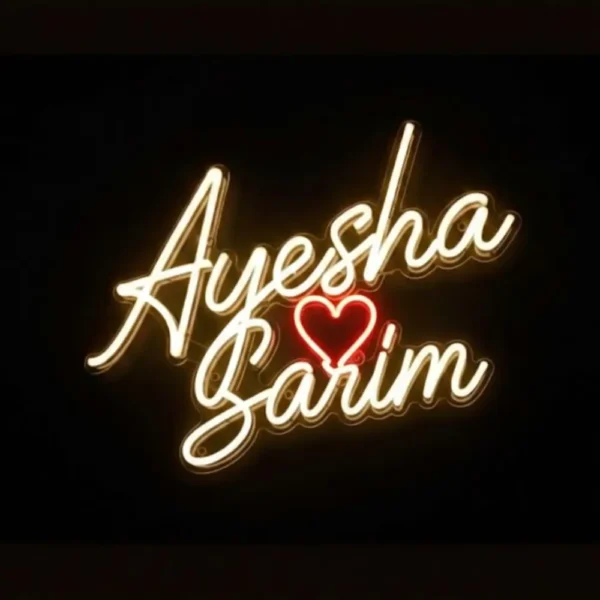 Couple Name Neon Sign