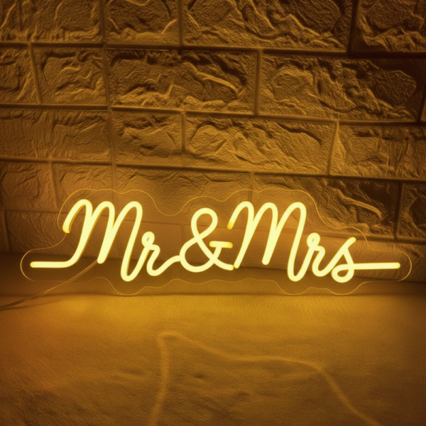 Mr & Mrs Neon Sign