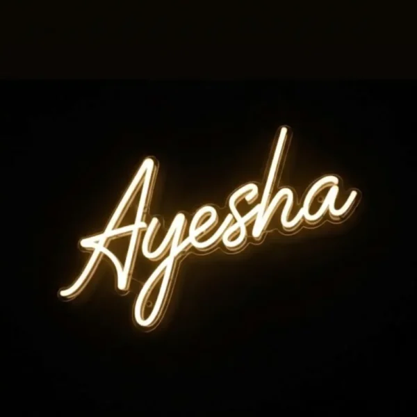 Single Name Neon Sign