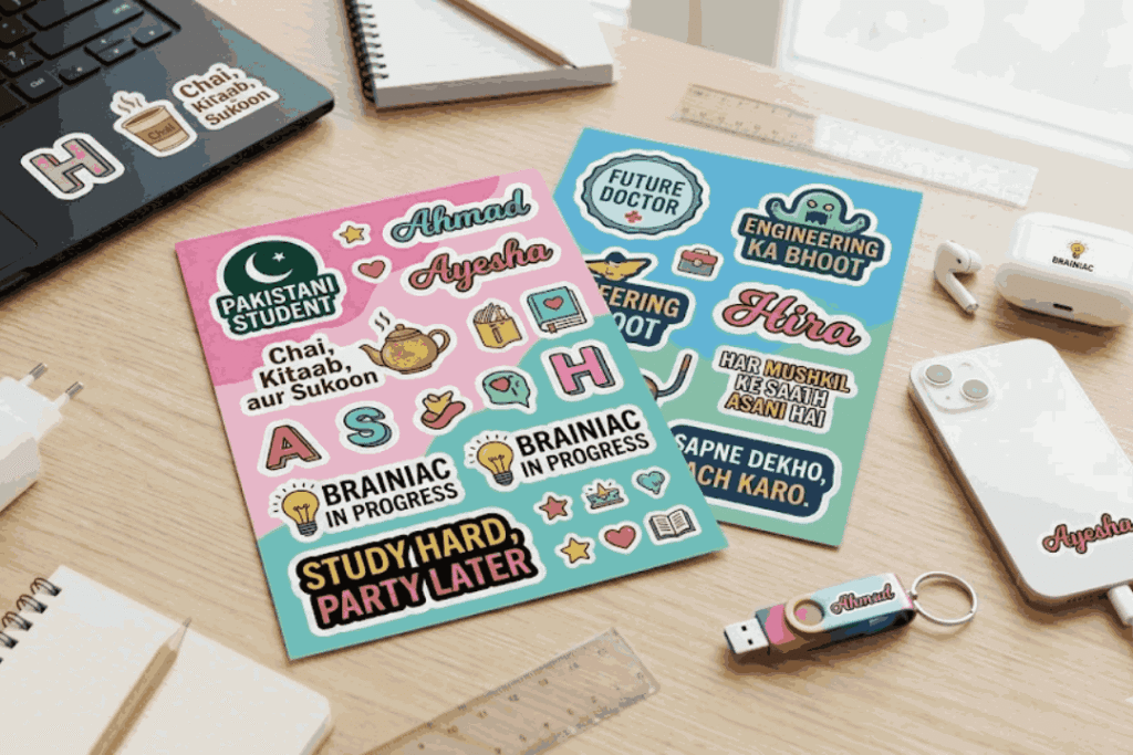 custom stickers for gadgets and extra personalization